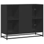 Aparador de madera de ingeniería negro 92x35x76 cm de , Aparadores - Ref: Foro24-849014, Precio: 87,57 €, Descuento: %