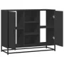 Aparador de madera de ingeniería negro 92x35x76 cm de , Aparadores - Ref: Foro24-849014, Precio: 87,57 €, Descuento: %