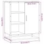 Aparador de madera contrachapada roble sonoma 62x35x76 cm de , Aparadores - Ref: Foro24-848995, Precio: 79,10 €, Descuento: %