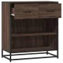 Aparador madera ingeniería roble marrón 68x35x76 cm by , Sideboards - Ref: Foro24-848988, Price: 101,43 €, Discount: %