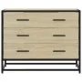 Cajonera de madera contrachapada color roble sonoma 70x41x56 cm de , Cajoneras - Ref: Foro24-849075, Precio: 90,30 €, Descuen...