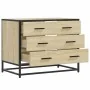 Cajonera de madera contrachapada color roble sonoma 70x41x56 cm de , Cajoneras - Ref: Foro24-849075, Precio: 90,30 €, Descuen...
