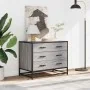 Cajonera de madera contrachapada gris sonoma 70x41x56 cm von , Schubladen - Ref: Foro24-849077, Preis: 96,67 €, Rabatt: %