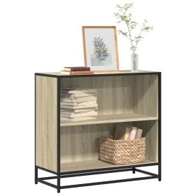 Estantería madera ingeniería color roble 80,5x35x76 cm by , Bookcases and shelves - Ref: Foro24-849105, Price: 84,42 €, Disco...