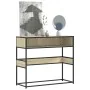 Mesa consola de madera de ingeniería roble Sonoma 90x35x80 cm by , Side tables - Ref: Foro24-849170, Price: 70,87 €, Discount: %