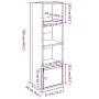 Estantería de madera de ingeniería roble sonoma 31x24x102 cm de , Librerías y estanterías - Ref: Foro24-860339, Precio: 50,60...