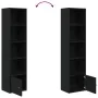 Estantería de madera de ingeniería roble negro 31x24x127 cm de , Librerías y estanterías - Ref: Foro24-860347, Precio: 56,48 ...