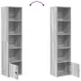 Estantería madera de ingeniería gris sonoma 31x24x127 cm by , Bookcases and shelves - Ref: Foro24-860351, Price: 54,52 €, Dis...
