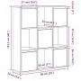 Estantería de madera de ingeniería roble artisan 89x24x101,5 cm von , Bücherregale und Regale - Ref: Foro24-860408, Preis: 95...