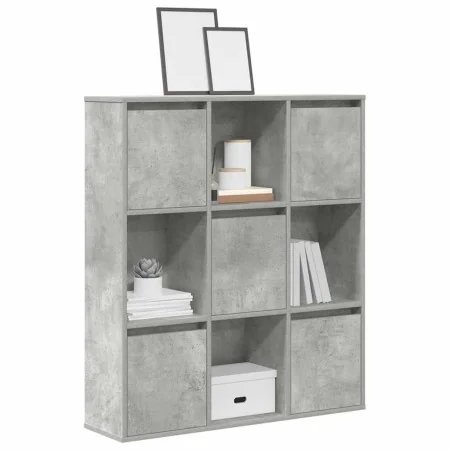 Estantería de madera de ingeniería gris hormigón 89x24x101,5 cm by , Bookcases and shelves - Ref: Foro24-860403, Price: 93,79...