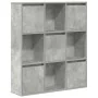 Estantería de madera de ingeniería gris hormigón 89x24x101,5 cm by , Bookcases and shelves - Ref: Foro24-860403, Price: 93,79...