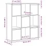 Estantería de madera de ingeniería gris hormigón 89x24x101,5 cm by , Bookcases and shelves - Ref: Foro24-860403, Price: 93,79...