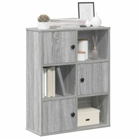 Estantería madera de ingeniería gris sonoma 60x24x76,5 cm by , Bookcases and shelves - Ref: Foro24-860387, Price: 66,45 €, Di...