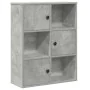 Estantería de madera de ingeniería gris hormigón 60x24x76,5 cm de , Librerías y estanterías - Ref: Foro24-860385, Precio: 68,...