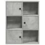 Estantería de madera de ingeniería gris hormigón 60x24x76,5 cm de , Librerías y estanterías - Ref: Foro24-860385, Precio: 68,...