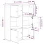Estantería de madera de ingeniería gris hormigón 60x24x76,5 cm de , Librerías y estanterías - Ref: Foro24-860385, Precio: 68,...