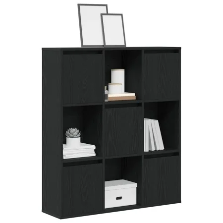 Estantería de madera de ingeniería roble negro 89x24x101,5 cm by , Bookcases and shelves - Ref: Foro24-860401, Price: 97,42 €...