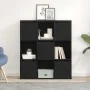 Estantería de madera de ingeniería roble negro 89x24x101,5 cm by , Bookcases and shelves - Ref: Foro24-860401, Price: 97,42 €...
