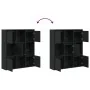 Estantería de madera de ingeniería roble negro 89x24x101,5 cm by , Bookcases and shelves - Ref: Foro24-860401, Price: 97,42 €...