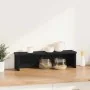Estantería cocina apilable madera ingeniería negra 50x15x16 cm by , Kitchen utensil containers - Ref: Foro24-860483, Price: 1...