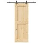 Puerta corredera con herrajes madera maciza de pino 80x210 cm von , Türen - Ref: Foro24-3332725, Preis: 191,88 €, Rabatt: %