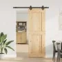 Puerta corredera con herrajes madera maciza de pino 80x210 cm von , Türen - Ref: Foro24-3332725, Preis: 191,88 €, Rabatt: %