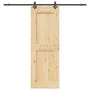 Puerta corredera con herrajes madera maciza de pino 80x210 cm by , Doors - Ref: Foro24-3332731, Price: 208,48 €, Discount: %