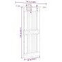 Puerta corredera con herrajes madera maciza de pino 85x210 cm by , Doors - Ref: Foro24-3332738, Price: 195,58 €, Discount: %