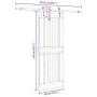 Puerta corredera con herrajes madera maciza de pino 85x210 cm von , Türen - Ref: Foro24-3332744, Preis: 207,79 €, Rabatt: %