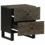 Mesita de noche de madera maciza de mango negra 40x33x46 cm de , Mesitas de noche - Ref: Foro24-4017682, Precio: 68,93 €, Des...
