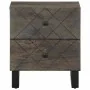 Mesita de noche de madera maciza de mango negra 40x33x46 cm de , Mesitas de noche - Ref: Foro24-4017682, Precio: 68,93 €, Des...