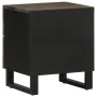 Mesita de noche de madera maciza de mango negra 40x33x46 cm de , Mesitas de noche - Ref: Foro24-4017682, Precio: 68,93 €, Des...