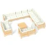 Garden furniture 13 pieces cushions solid pine wood by vidaXL, Garden sets - Ref: Foro24-3096953, Price: 1,00 €, Discount: %