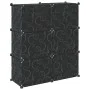 Estantería de cubos con 6 compartimentos y puertas PP negro by , Shoe racks and shoe organizers - Ref: Foro24-4019576, Price:...
