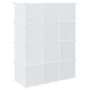 Organizador de cubos almacenamiento 12 cubos varillas colgar PP by , Clothing and closet storage - Ref: Foro24-4019583, Price...