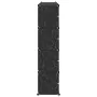 Estantería de cubos con 16 compartimentos y puertas PP negro de , Zapateros y organizadores de calzado - Ref: Foro24-4019581,...