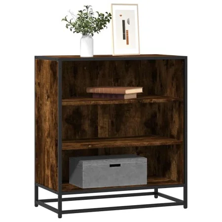 Aparador madera ingeniería y metal roble ahumado 68x35x76 cm de , Aparadores - Ref: Foro24-848976, Precio: 75,19 €, Descuento: %