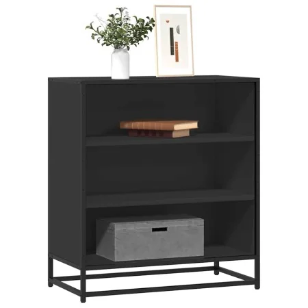 Aparador de madera de ingeniería y metal negro 68x35x76 cm de , Aparadores - Ref: Foro24-848974, Precio: 80,11 €, Descuento: %
