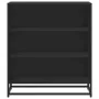 Aparador de madera de ingeniería y metal negro 68x35x76 cm de , Aparadores - Ref: Foro24-848974, Precio: 80,11 €, Descuento: %