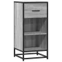 Aparador madera ingeniería y metal gris Sonoma 35,5x35x76 cm de , Aparadores - Ref: Foro24-848957, Precio: 59,40 €, Descuento: %