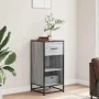 Aparador madera ingeniería y metal gris Sonoma 35,5x35x76 cm de , Aparadores - Ref: Foro24-848957, Precio: 59,40 €, Descuento: %