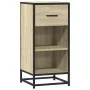 Aparador madera ingeniería y metal roble Sonoma 35,5x35x76 cm by , Sideboards - Ref: Foro24-848955, Price: 57,68 €, Discount: %