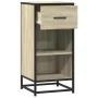 Aparador madera ingeniería y metal roble Sonoma 35,5x35x76 cm by , Sideboards - Ref: Foro24-848955, Price: 57,68 €, Discount: %