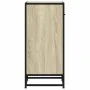 Aparador madera ingeniería y metal roble Sonoma 35,5x35x76 cm by , Sideboards - Ref: Foro24-848955, Price: 57,68 €, Discount: %