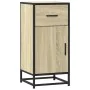Aparador madera ingeniería y metal roble Sonoma 35,5x35x76 cm by , Sideboards - Ref: Foro24-848960, Price: 71,00 €, Discount: %