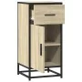 Aparador madera ingeniería y metal roble Sonoma 35,5x35x76 cm by , Sideboards - Ref: Foro24-848960, Price: 71,00 €, Discount: %