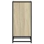 Aparador madera ingeniería y metal roble Sonoma 35,5x35x76 cm by , Sideboards - Ref: Foro24-848960, Price: 71,00 €, Discount: %