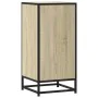 Aparador madera ingeniería y metal roble Sonoma 35,5x35x76 cm by , Sideboards - Ref: Foro24-848960, Price: 71,00 €, Discount: %