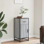 Aparador madera ingeniería y metal gris Sonoma 35,5x35x76 cm by , Sideboards - Ref: Foro24-848962, Price: 72,88 €, Discount: %