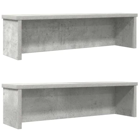 Estantes de cocina apilables 2 uds gris hormigón 50x15x16 cm von , Behälter für Küchenutensilien - Ref: Foro24-860488, Preis:...